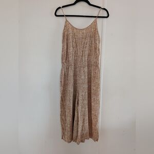 Old Navy Beige Patterned Jumpsuit